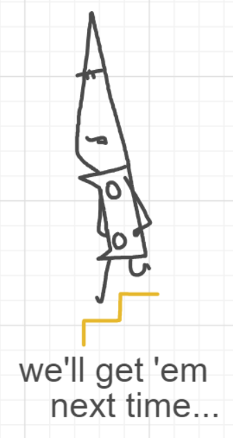 A panel from Running Duos, episode four of the Board Boards object show by Furretwalk/WalkingFurret.